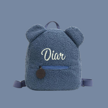 Lade das Bild in den Galerie-Viewer, Teddy Rucksack mit Namen Kindergarten Tasche Children Travel Shopping Bag Backpacks  Bear Shaped - Bestickt
