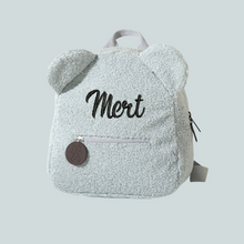 Lade das Bild in den Galerie-Viewer, Teddy Rucksack mit Namen Kindergarten Tasche Children Travel Shopping Bag Backpacks  Bear Shaped - Bestickt
