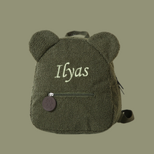 Lade das Bild in den Galerie-Viewer, Teddy Rucksack mit Namen Children Travel Bear Shaped Shoulder Backpack - Bestickt
