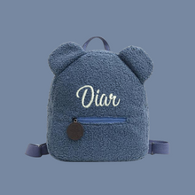 Load image into Gallery viewer, Kids Teddy Children Travel Shopping Bag Backpacks  Bear Shaped - personalized
