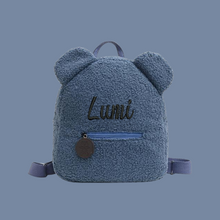 Load image into Gallery viewer, Kids Teddy Children Travel Shopping Bag Backpacks  Bear Shaped - personalized
