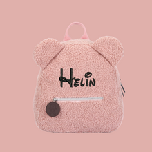 Load image into Gallery viewer, Kids Teddy Children Travel Shopping Bag Backpacks  Bear Shaped - personalized
