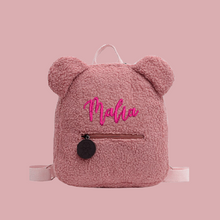 Load image into Gallery viewer, Kids Teddy Children Travel Shopping Bag Backpacks  Bear Shaped - personalized
