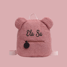 Load image into Gallery viewer, Kids Teddy Children Travel Shopping Bag Backpacks  Bear Shaped - personalized
