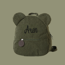 Lade das Bild in den Galerie-Viewer, Teddy Rucksack mit Namen Children Travel Bear Shaped Shoulder Backpack - Bestickt
