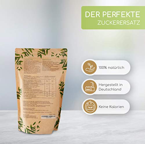 SweetCare PREMIUM Kristallzucker – 1kg - Zuckerersatz – 100% Vegan – keine Kalorien – Low Carb – mit Erythritol und Stevia – Made in Germany