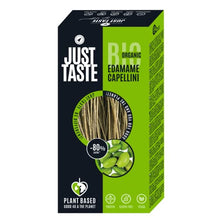 Load image into Gallery viewer, JUST TASTE – BIO Edamame Spaghetti/Capellini - 37g PROTEIN - Edamame Nudeln ideal für Sportler - Low Carb - 250g (6er Pack)
