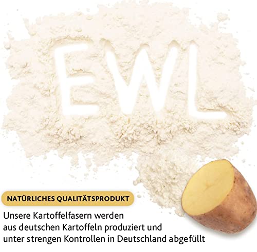 Kartoffelfasern 1250g XXL Vorteilspack Kartoffelfaser aus deutschen Kartoffeln I kontrolliert und abgefüllt in Deutschland I Kartoffelmehl Kartoffelfasermehl 1,25kg