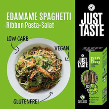 Load image into Gallery viewer, JUST TASTE – BIO Edamame Spaghetti/Capellini - 37g PROTEIN - Edamame Nudeln ideal für Sportler - Low Carb - 250g (6er Pack)
