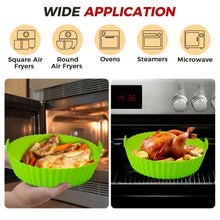 Load image into Gallery viewer, Silikonform für Heißluftfritteuse 20cm Air Fryer Silikon Pot Liners Wiederverwendbar anstelle Airfryer Backpapier Pergamentpapier, Heißluftfritteuse Zubehör Geeignet für Ninja,Tefal,COSORI(5,5-7,5l)
