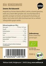 Lade das Bild in den Galerie-Viewer, Wohltuer Bio Kokosmehl | Bio Kokos Mehl | Glutenfrei, nährstoffreich &amp; vegan | vielseitiges Lebensmittel in geprüfter Bio-Qualität (2000g)
