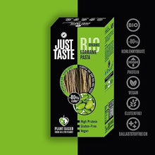 Load image into Gallery viewer, JUST TASTE – BIO Edamame Spaghetti/Capellini - 37g PROTEIN - Edamame Nudeln ideal für Sportler - Low Carb - 250g (6er Pack)
