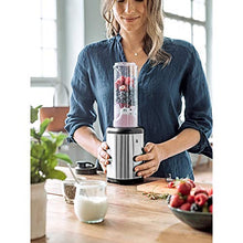 Load image into Gallery viewer, WMF Kult X Mix &amp; Go Mini Smoothie Maker, Standmixer, Blender elektrisch, Shake Mixer 300 Watt, Tritan-Kunststoff Flasche, Silber
