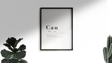 Load image into Gallery viewer, Minimalistisches Typografieposter mit Name und Bedeutung No.1
