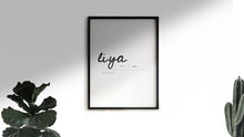 Load image into Gallery viewer, Minimalistisches Typografieposter mit Name und Bedeutung No. 3
