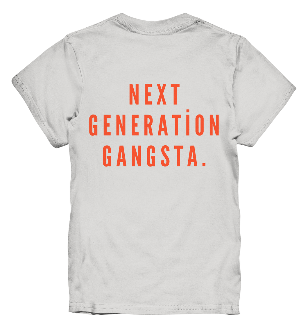 The Next Generation Gangsta - Backprint -  Kids Premium Shirt - Kinder T-Shirt