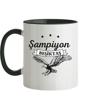 Load image into Gallery viewer, Sampiyon Besiktas BJK Adler Mug - Tasse zweifarbig
