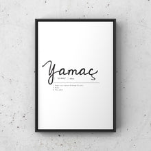 Lade das Bild in den Galerie-Viewer, Minimalistisches Typografieposter mit Name und Bedeutung No. 3
